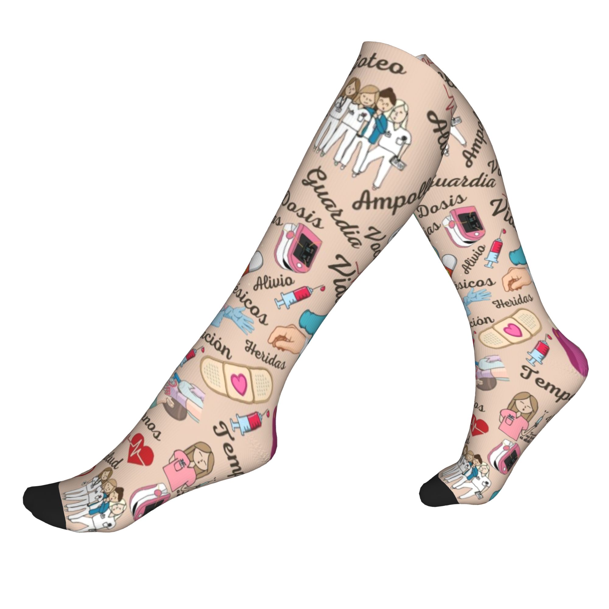 Compression Sock Medical - Doctor Nurse Medical Medicine Enfermera En