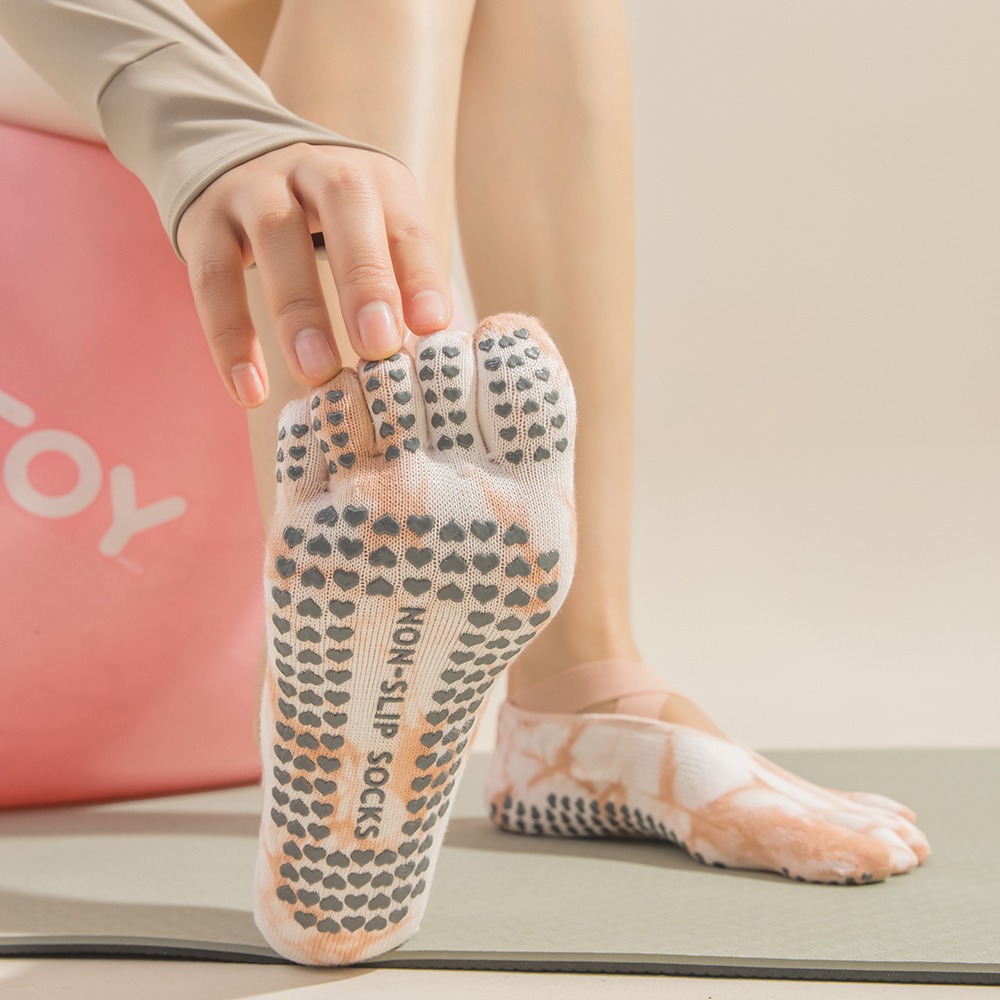 Tie-Dye Women's Five Finger Gr - đánh giá và giá Grip Sock Yoga