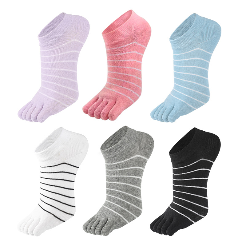 1/5 Pairs Women Striped Five T - đánh giá và giá Ankle Sock Low Cut