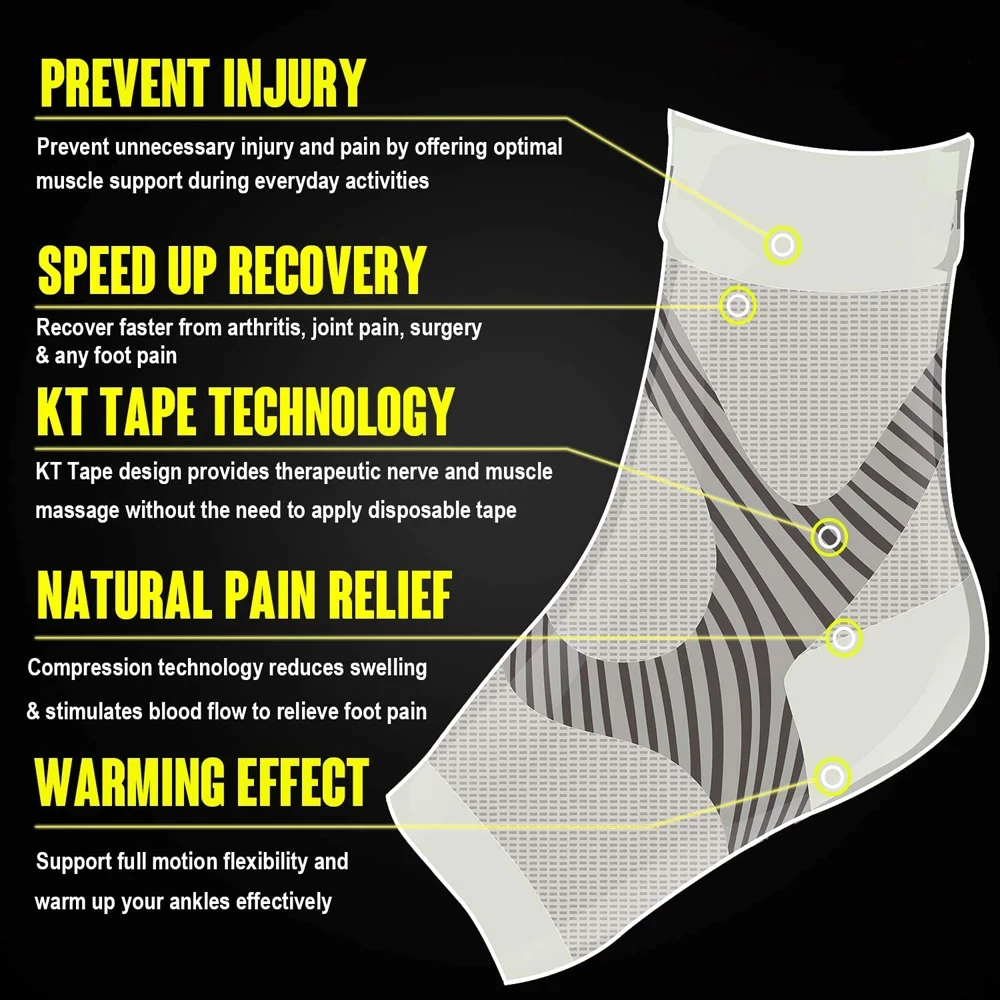 1Pair Plantar Fasciitis Compre - đánh giá và giá Ankle Brace Sock