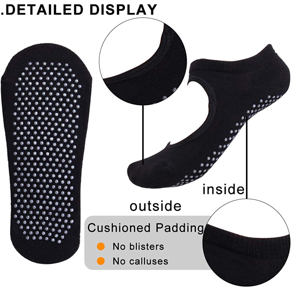 Backless Non-slip Fitness Pila - đánh giá và giá Grip Sock Yoga