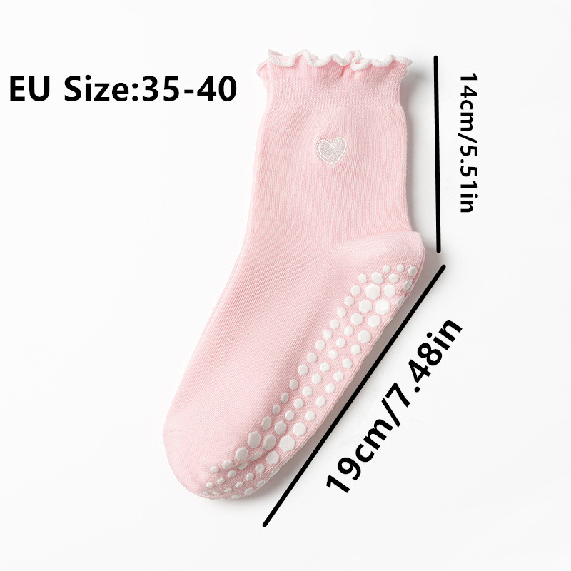 3 Pairs Women Heart Pattern Fr - đánh giá và giá Grip Sock Yoga